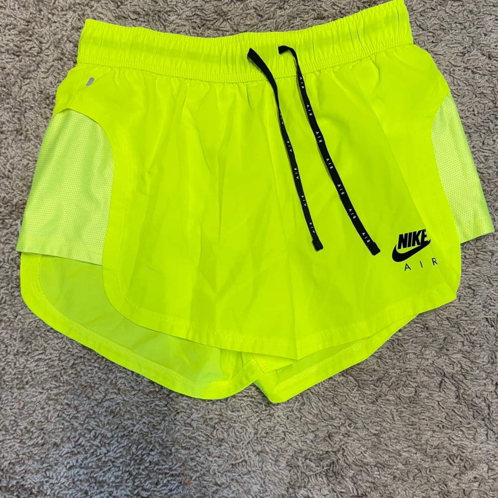 Nike Women's Bright Yellow Athletic Shorts